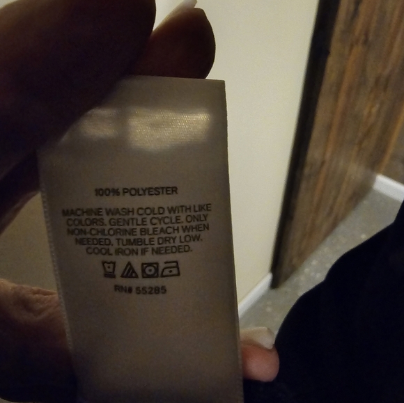 NWT Express Black Deep V-Neck front and back dress XL - Picture 5 of 6